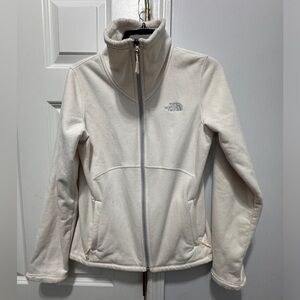 The North face size SP white full zip sweater jacket